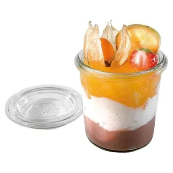 Mini Jar with Lid 12 pcs - 4 3/4 oz - D: 2 3/8" H: 2 3/4"