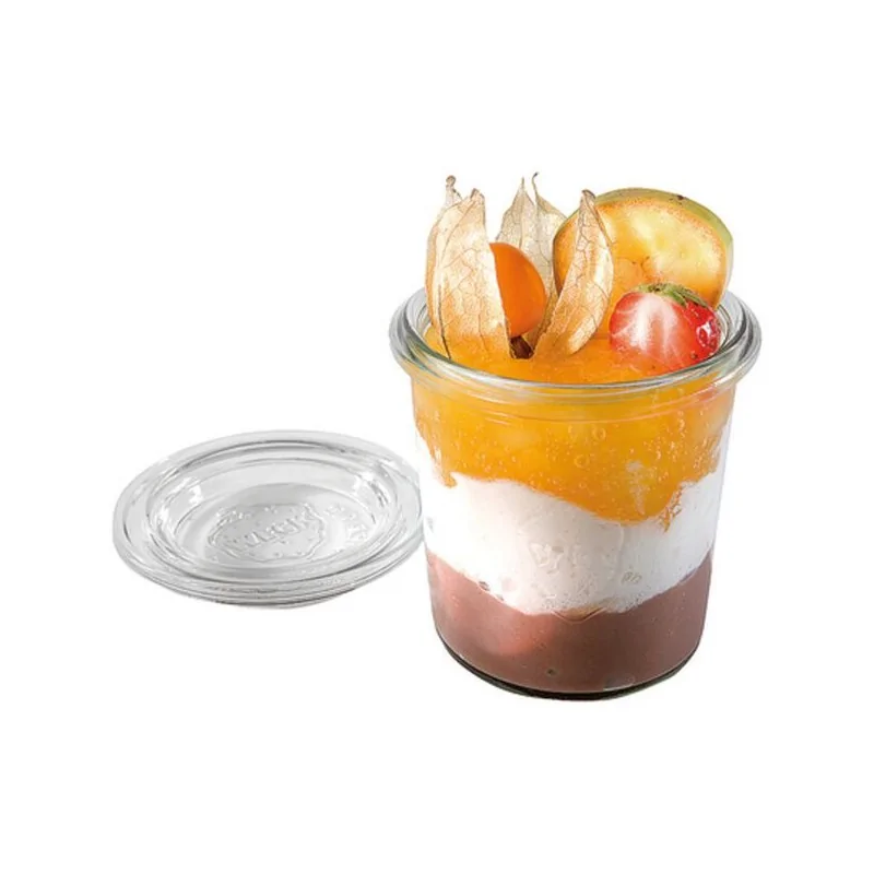 Mini Jar with Lid 12 pcs - 4 3/4 oz - D: 2 3/8" H: 2 3/4"