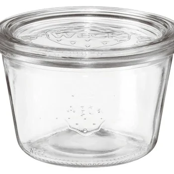 Glass Jar Set of 3 - 12 1/2 oz - D: 4 3/8" H: 3"