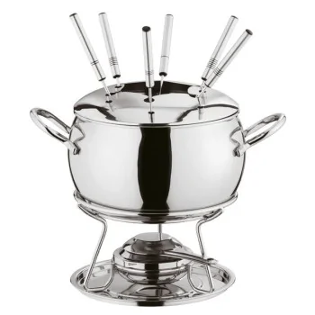 Meat Fondue Set - D: 7 7/8" H: 7 1/8"