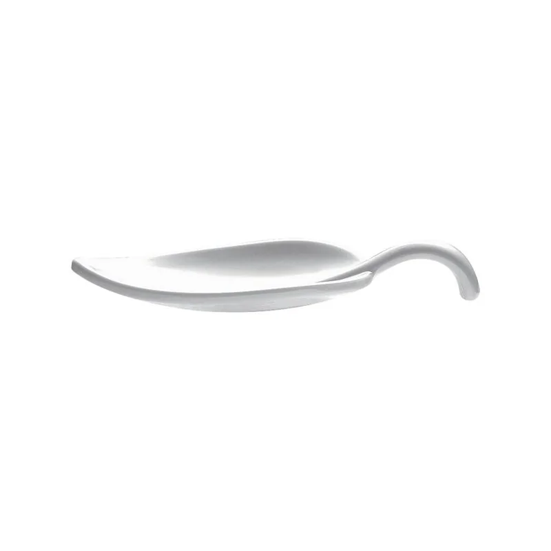 Leaf Appetizer Spoon White