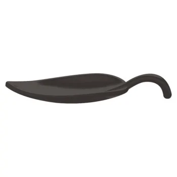 Leaf Appetizer Spoon Black