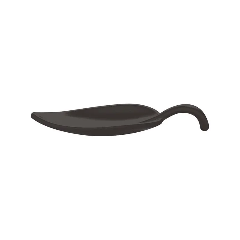 Leaf Appetizer Spoon Black