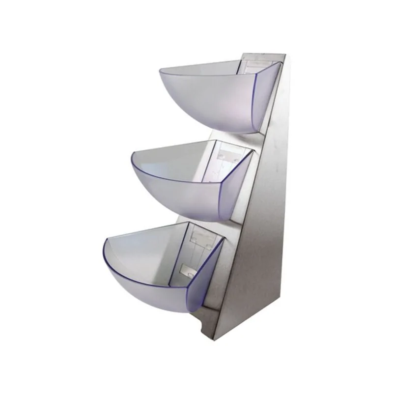 Condiment Tower B in s Three-Compartments - 7 1/2" x 9 1/2" x 16 1/8"
