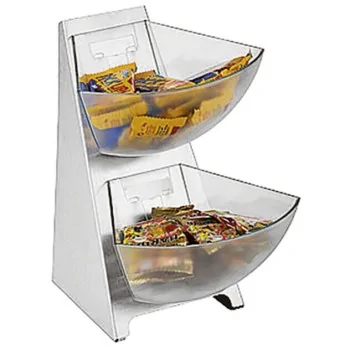 Condiment Tower B in s Two-Compartments - 7 1/2" x 9 1/2" x 11"