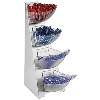 Condiment Tower B in s Four-Compartments - 7 1/2" x 20 7/8" x 16 1/8"