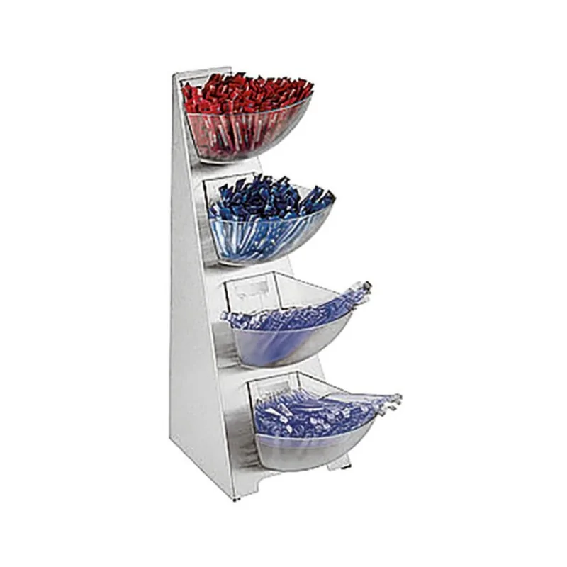 Condiment Tower B in s Four-Compartments - 7 1/2" x 20 7/8" x 16 1/8"