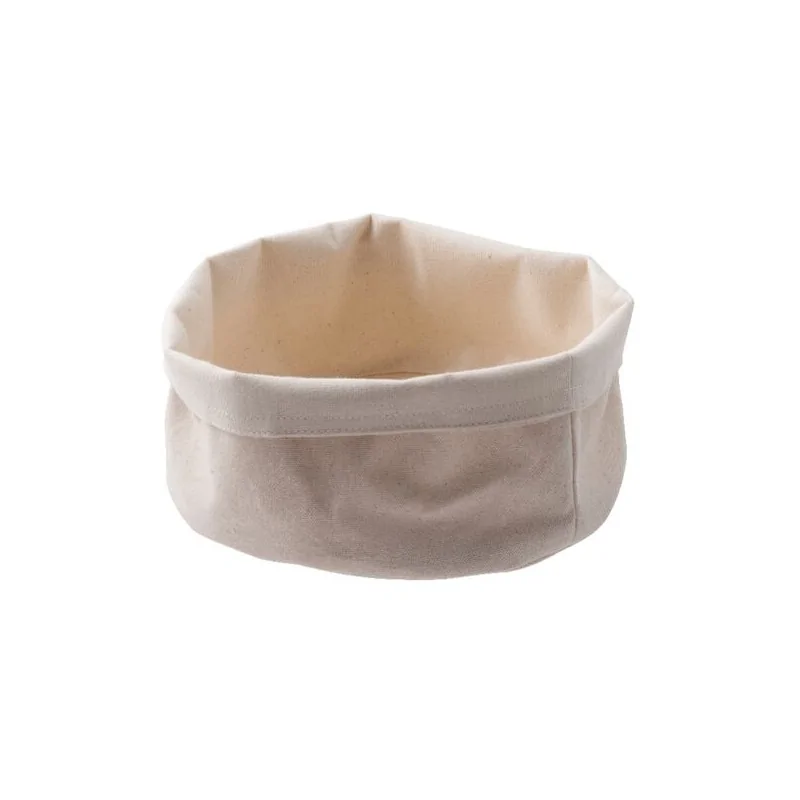 Canvas Bag Round - D: 6 3/4" H: 3 1/8"