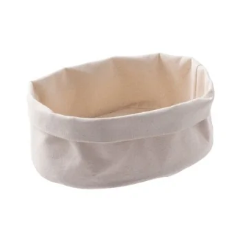 Bread Basket Beige Round - 7 7/8" x 5 1/2"