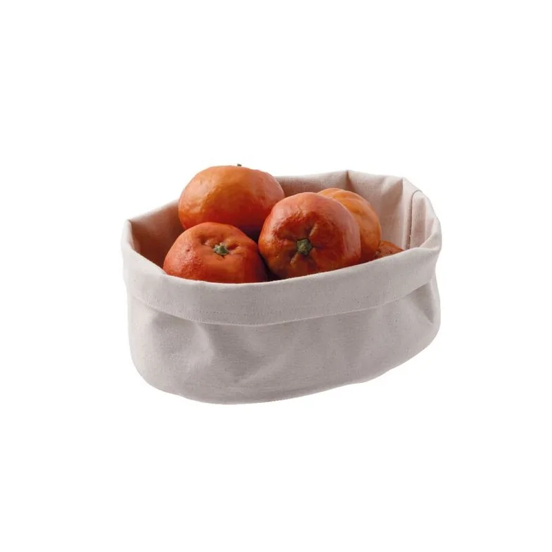 Bread Basket Beige Round - 7 7/8" x 5 1/2"