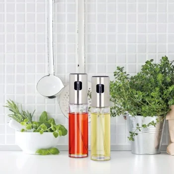 Oil and Vinegar Atomizers Set of 2 - 3 3/4 oz - D: 1 5/8" H: 6 7/8"