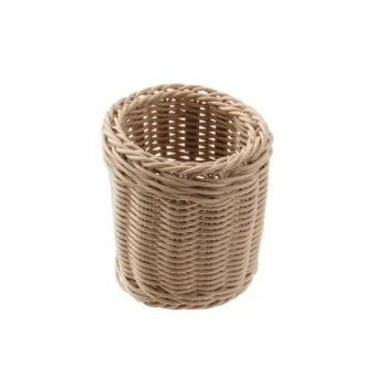 Flatware/Bread Stick Basket - D: 4 3/4" H: 5 7/8"