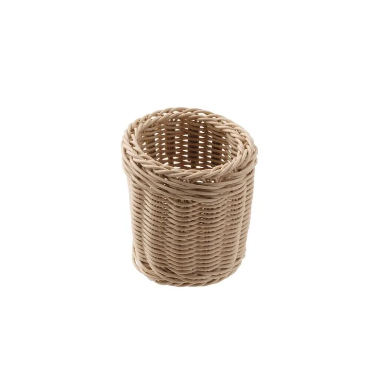 Flatware/Bread Stick Basket - D: 4 3/4" H: 5 7/8"
