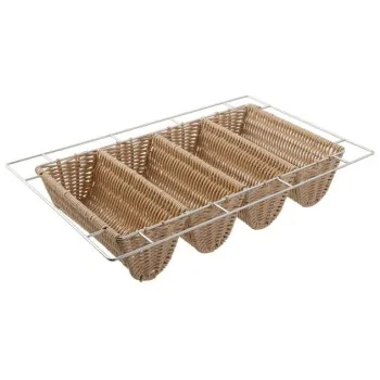 Four-Comp Flatware Basket 1/1 - 20 7/8" x 12 3/4" x 2 1/2"