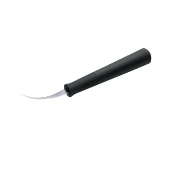 Triangle Carving Knife. Sideways Curved. 2 Edges