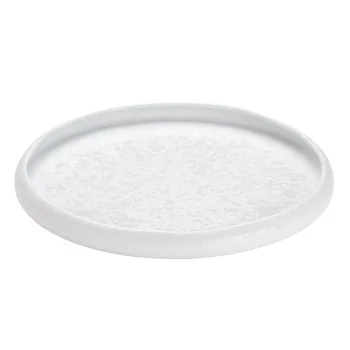 Handcrafted Fine Porcelain Gourmet Low Bowl With Internal Rim 25 cm - Height 1.7 cm - Set of 6