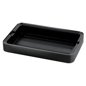 Degrenne Evento Metallic Black Refrigerated Set + Plastic Tray Gn 1/1 - 56.5 x 36 x 9.5 cm - 22''1/4 x 14'' 3/16 x 3'' 3/4