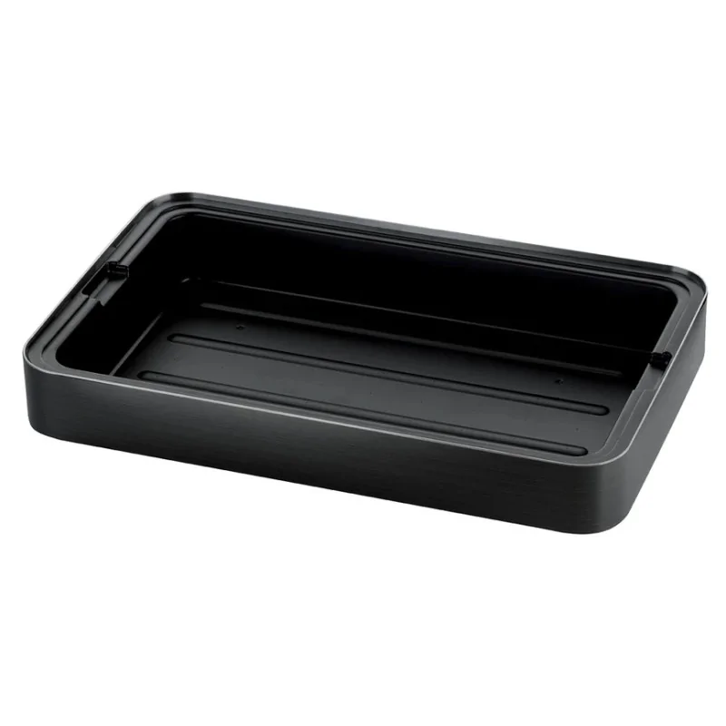 Degrenne Evento Metallic Black Refrigerated Set + Plastic Tray Gn 1/1 - 56.5 x 36 x 9.5 cm - 22''1/4 x 14'' 3/16 x 3'' 3/4