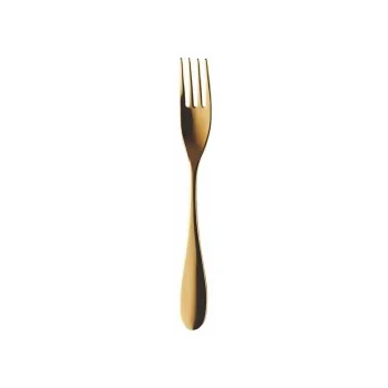 Degrenne Onde Gold Pvd Stainless Steel Dessert Fork 179 mm - 7 ''1/16 - Pack of 12