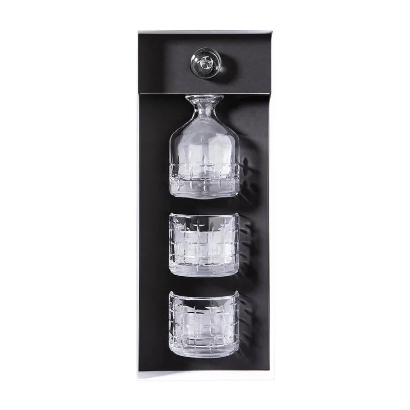 Degrenne Newport Twist 2 Glasses & 1 Carafe Stackable Set - Pack of 1 Degrenne Newport Twist 2 Glasses & 1 Carafe Stackable Set - Pack of 1