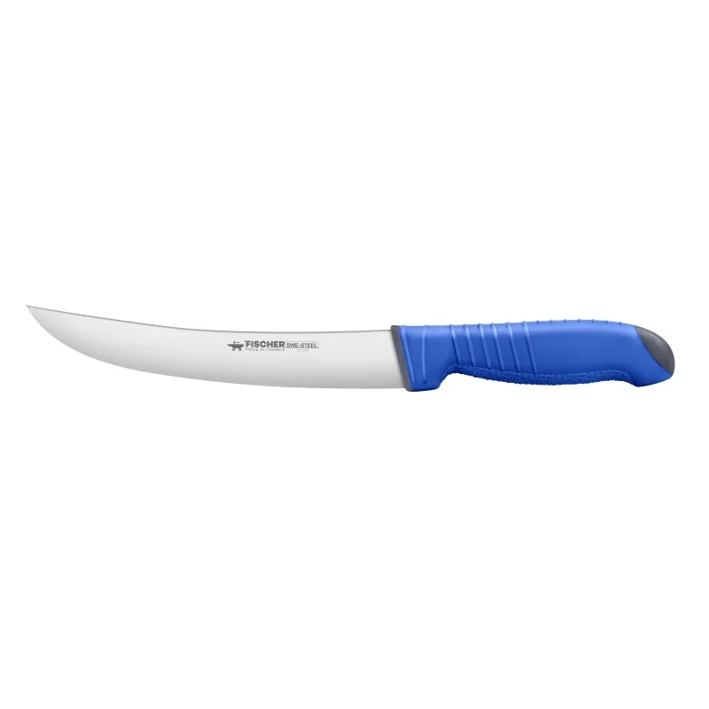 FISCHER SANDVIK Butcher Knife 20 cm - Blue Handle FISCHER SANDVIK Butcher Knife 20 cm - Blue Handle