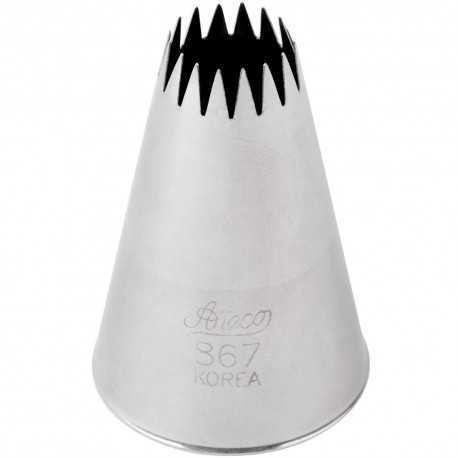 Ateco 867 Ateco 867 - French Star Pastry Tip .56'' Opening Diameter- Stainless Steel Fine Open Star (Petits Fours) Pastry Tips