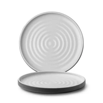 Chef & Sommelier Geode Charcoal Plate (D:10.75'') - Set of 12