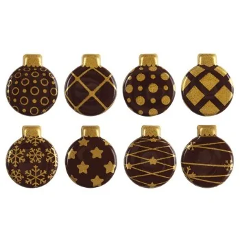 Belgian Chocolate Decoration - Christmas Ornaments - Dark - 300 pcs