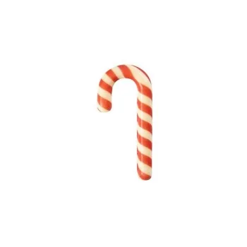 Belgian Chocolate Decoration - Large Candy Cane - White - 120 pcs
