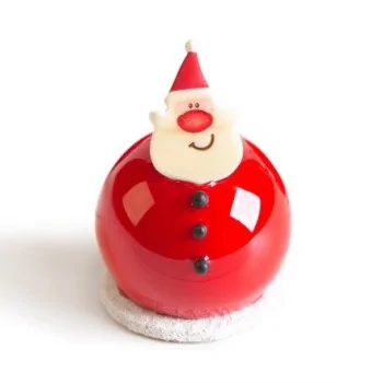 Belgian Chocolate Decoration - Santa Claus Face - 120 pcs
