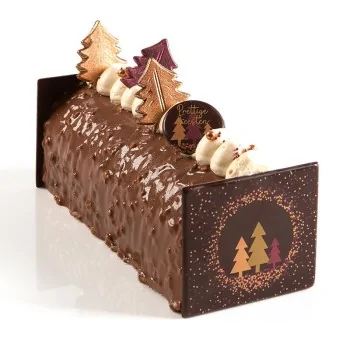 Belgian Chocolate Decoration - Metallic Christmas Trees - 120 pcs