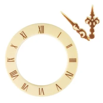 Belgian Chocolate Decoration - Clock Face Decoration - White - 10 pcs