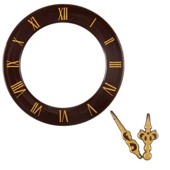 Belgian Chocolate Decoration - Clock Face Decoration - Dark - 10 pcs