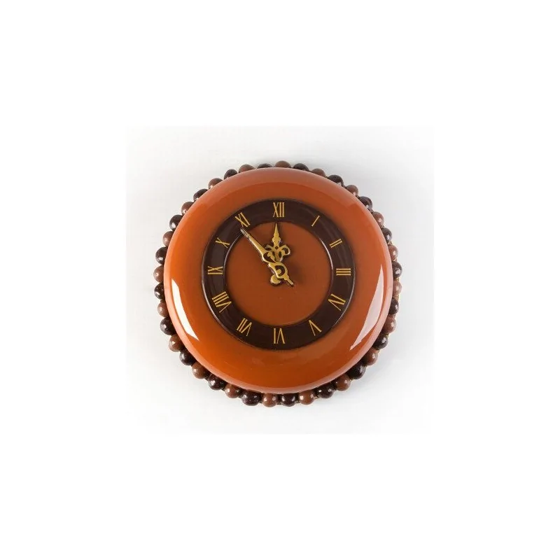 Belgian Chocolate Decoration - Clock Face Decoration - Dark - 10 pcs Belgian Chocolate Decoration - Clock Face Decoration - Dark - 10 pcs