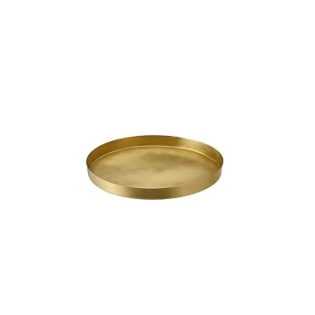 Elegant Orbis Serving Tray - Brass - Matt Finish - Diam. 30 cm - Ht 3 cm