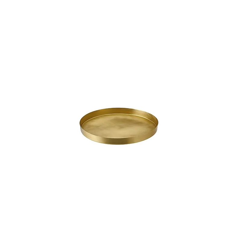 Elegant Orbis Serving Tray - Brass - Matt Finish - Diam. 30 cm - Ht 3 cm