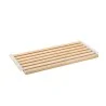 Elegant Pantry Tray/Backwall - Ash Solid Wood - Steel Frame - White Matt Finish - 72.1 x 33.5 x 3 cm