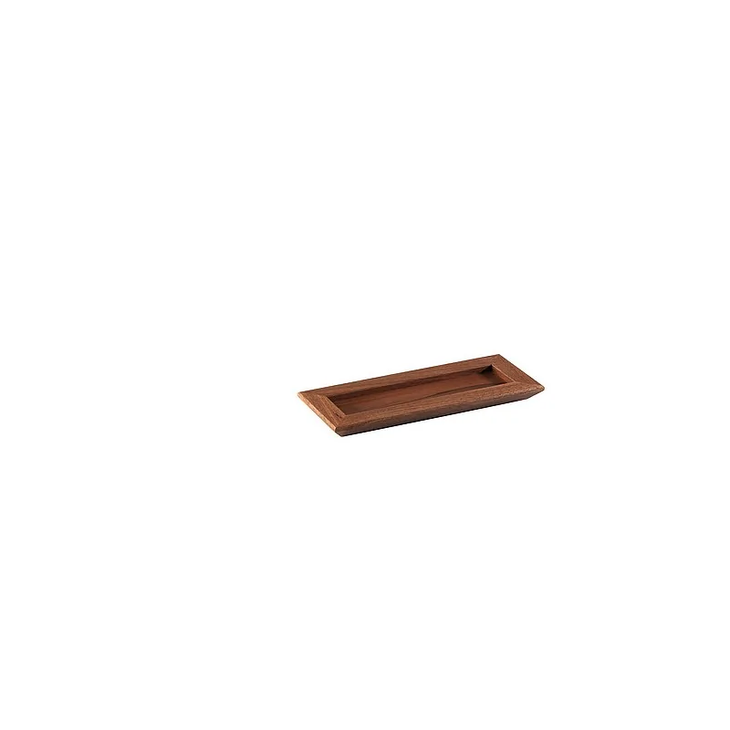 Elegant Walnut Solid Wood Tray - Finish - 25.8 x 10.2 x 2 cm