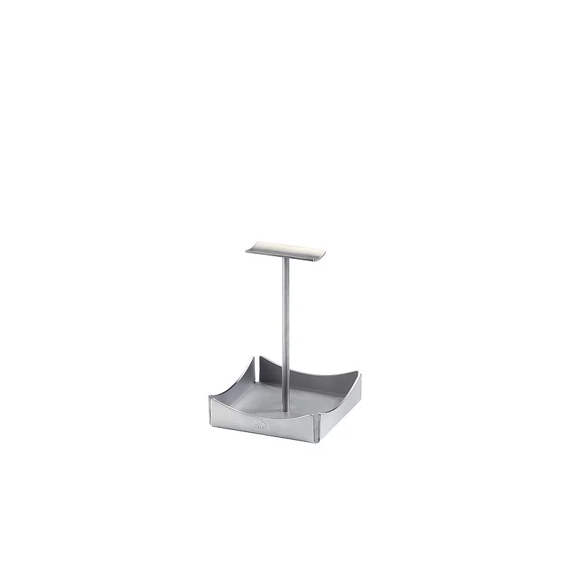 Elegant 18/10 Stainless Steel Satined Cruet Stand - 9.4 x 9.4 x 13.6 cm