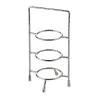 Elegant Hammered Stainless Steel Etagere - Three Tier Design (12.5 x 11.5 x 23 cm)