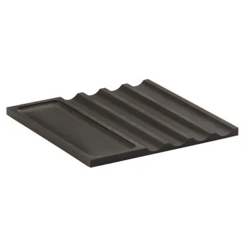 Elegant Anthracite Solid Surface Cigar Insert - 15.8 x 15.8 x 1 cm