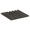Elegant Anthracite Solid Surface Cigar Insert - 15.8 x 15.8 x 1 cm