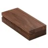 Elegant Walnut Solid Wood Cutlery and Napkin Box - 28.8 x 11.8 x 6 cm