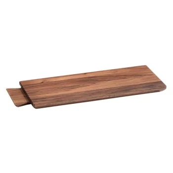 Elegant Walnut Cutting & Snack Board - Solid Wood (44.5 x 16 cm)