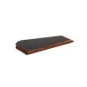 Elegant Walnut Solid Wood Tray with Ceramic Insert - Finish - 46.5 x 23 x 3 cm