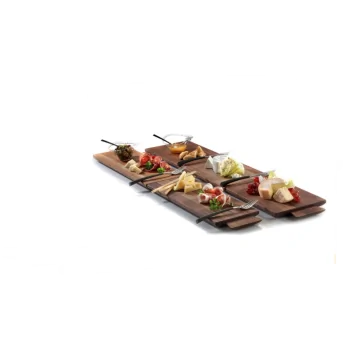 Elegant Walnut Cutting & Snack Board - Solid Wood (31 x 20 cm)