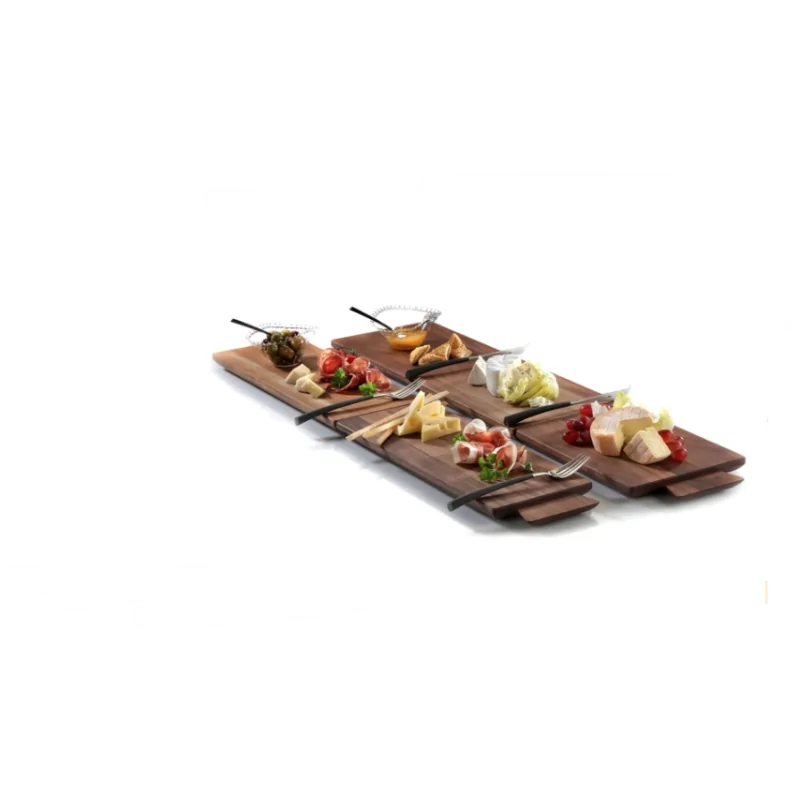 Elegant Walnut Cutting & Snack Board - Solid Wood (31 x 20 cm)