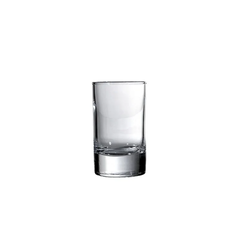 Elegant Clear Glass Miniature - Diam. 5 cm - Ht 8.6 cm - 0.1L Capacity - Pack of 6