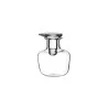 Elegant Clear Glass Miniature Bottle with Stopper - Diam. 4.3 cm - Ht 5.5 cm - Vol. 0.03L