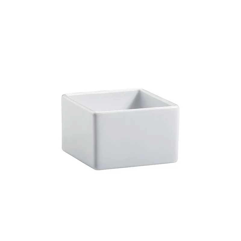 Elegant White Porcelain Bowl - 7 x 7 x 4.5 cm (0.13L) - Set of Four